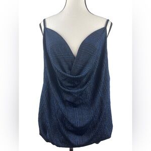 UMGEE Shimmering Navy Camisole Top | NWT | S